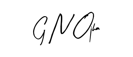 Practice writing G N Ojha with the flow of Arty Signature lettering. A fantastic source of inspiration for developing your personal signature style. G N Ojha signature style 8 images and pictures png