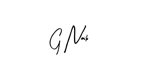 Make a beautiful signature design for name G Naik. With this signature (Arty Signature) style, you can create a handwritten signature for free. G Naik signature style 8 images and pictures png