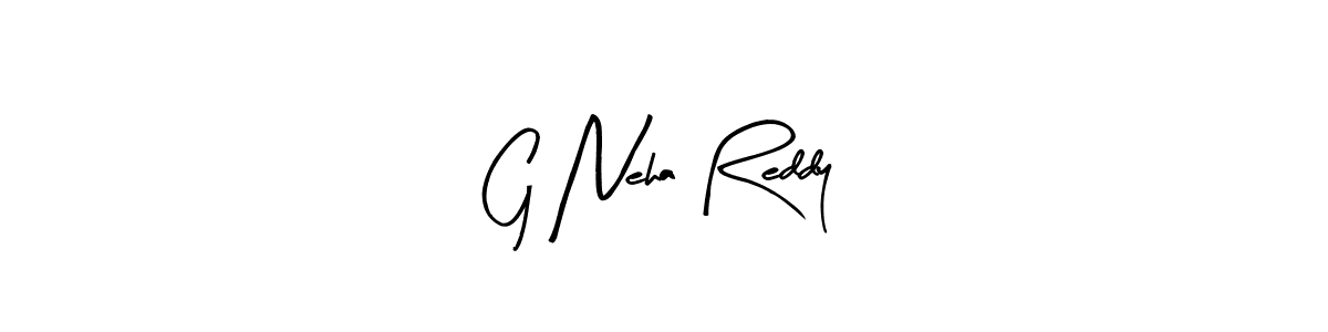 Design your own signature with our free online signature maker. With this signature software, you can create a handwritten (Arty Signature) signature for name G Neha Reddy. G Neha Reddy signature style 8 images and pictures png