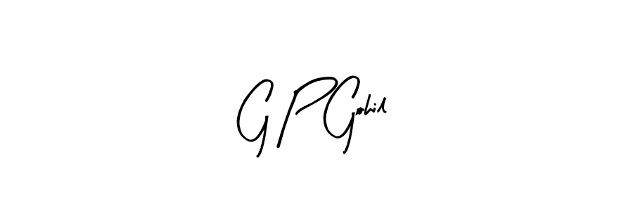 How to Draw G P Gohil signature style? Arty Signature is a latest design signature styles for name G P Gohil. G P Gohil signature style 8 images and pictures png