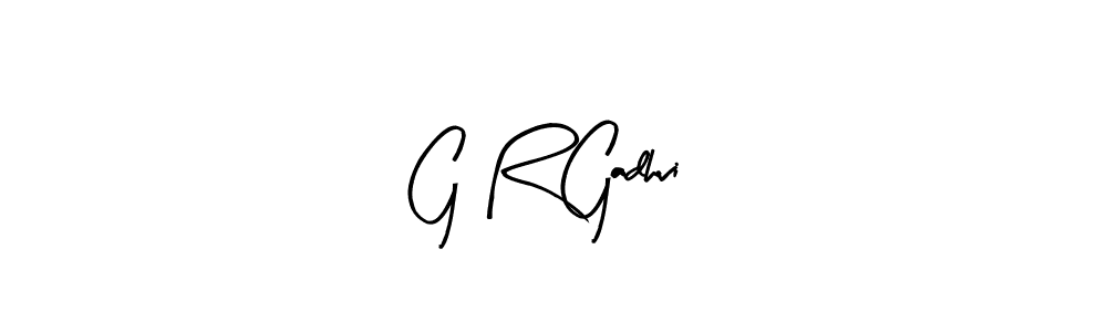 Make a beautiful signature design for name G R Gadhvi. With this signature (Arty Signature) style, you can create a handwritten signature for free. G R Gadhvi signature style 8 images and pictures png