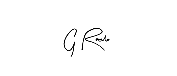 Design your own signature with our free online signature maker. With this signature software, you can create a handwritten (Arty Signature) signature for name G Raelo. G Raelo signature style 8 images and pictures png