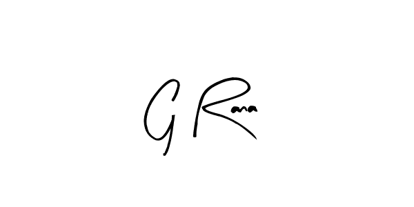 You should practise on your own different ways (Arty Signature) to write your name (G Rana) in signature. don't let someone else do it for you. G Rana signature style 8 images and pictures png