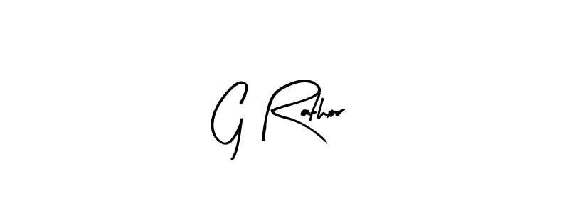 Use a signature maker to create a handwritten signature online. With this signature software, you can design (Arty Signature) your own signature for name G Rathor. G Rathor signature style 8 images and pictures png