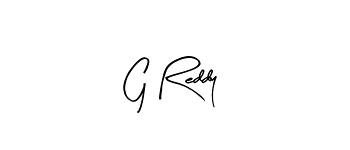 Design your own signature with our free online signature maker. With this signature software, you can create a handwritten (Arty Signature) signature for name G Reddy. G Reddy signature style 8 images and pictures png