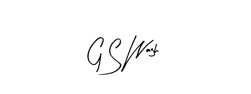 You should practise on your own different ways (Arty Signature) to write your name (G S Wagh) in signature. don't let someone else do it for you. G S Wagh signature style 8 images and pictures png