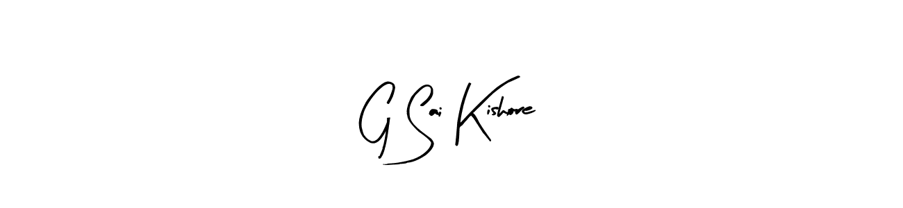 Similarly Arty Signature is the best handwritten signature design. Signature creator online .You can use it as an online autograph creator for name G Sai Kishore. G Sai Kishore signature style 8 images and pictures png