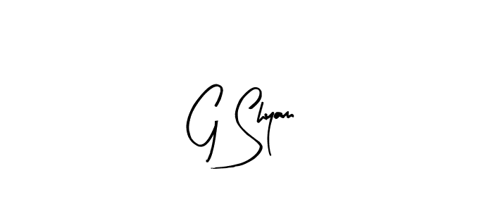Also we have G Shyam name is the best signature style. Create professional handwritten signature collection using Arty Signature autograph style. G Shyam signature style 8 images and pictures png