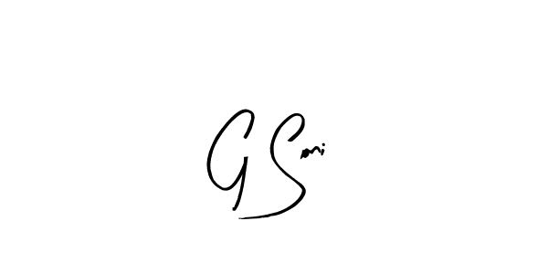 The best way (Arty Signature) to make a short signature is to pick only two or three words in your name. The name G Soni include a total of six letters. For converting this name. G Soni signature style 8 images and pictures png