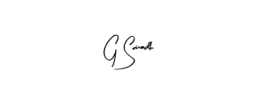 Design your own signature with our free online signature maker. With this signature software, you can create a handwritten (Arty Signature) signature for name G Srinadh. G Srinadh signature style 8 images and pictures png