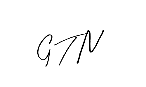 Design your own signature with our free online signature maker. With this signature software, you can create a handwritten (Arty Signature) signature for name G T N. G T N signature style 8 images and pictures png