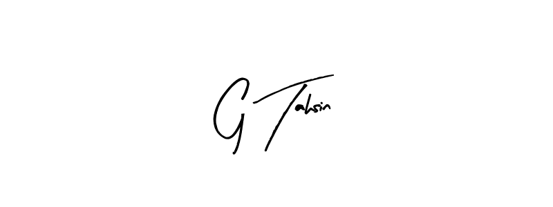 Also You can easily find your signature by using the search form. We will create G Tahsin name handwritten signature images for you free of cost using Arty Signature sign style. G Tahsin signature style 8 images and pictures png