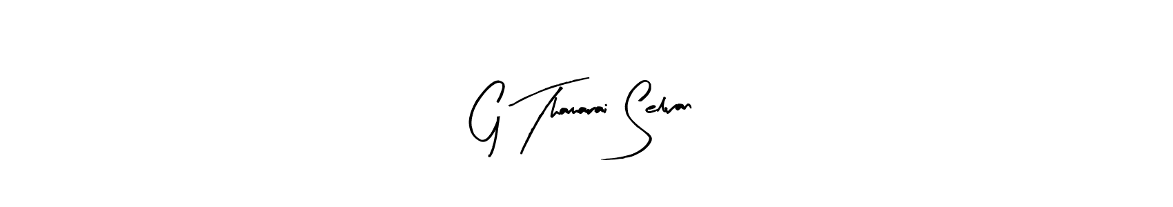 Similarly Arty Signature is the best handwritten signature design. Signature creator online .You can use it as an online autograph creator for name G Thamarai Selvan. G Thamarai Selvan signature style 8 images and pictures png