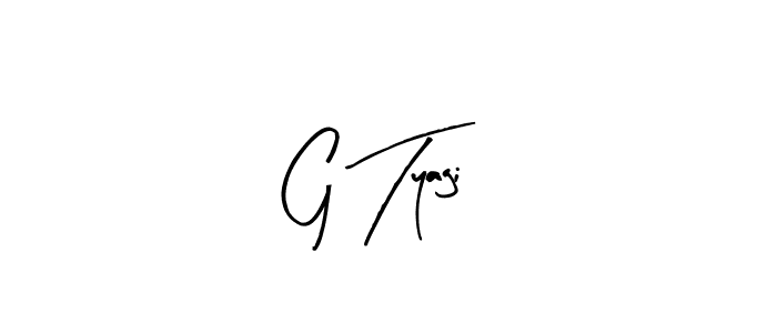 Design your own signature with our free online signature maker. With this signature software, you can create a handwritten (Arty Signature) signature for name G Tyagi. G Tyagi signature style 8 images and pictures png
