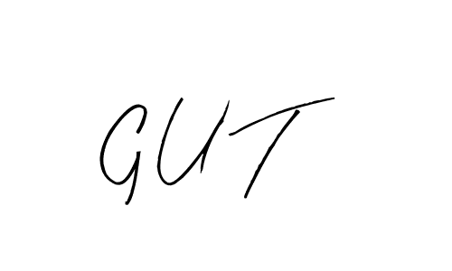 You should practise on your own different ways (Arty Signature) to write your name (G U T) in signature. don't let someone else do it for you. G U T signature style 8 images and pictures png