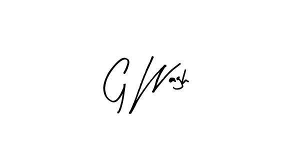 How to make G Wagh signature? Arty Signature is a professional autograph style. Create handwritten signature for G Wagh name. G Wagh signature style 8 images and pictures png