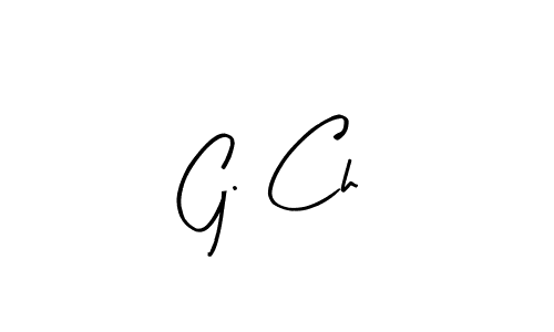 The best way (Arty Signature) to make a short signature is to pick only two or three words in your name. The name G. Ch include a total of six letters. For converting this name. G. Ch signature style 8 images and pictures png