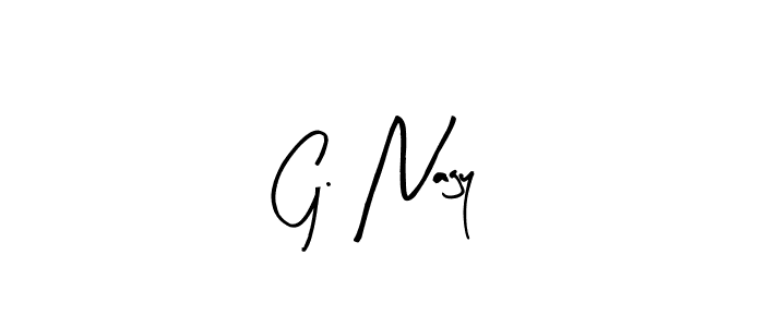 Arty Signature is a professional signature style that is perfect for those who want to add a touch of class to their signature. It is also a great choice for those who want to make their signature more unique. Get G. Nagy name to fancy signature for free. G. Nagy signature style 8 images and pictures png