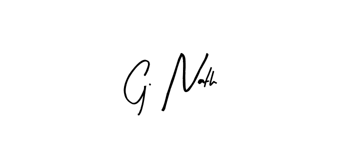 How to make G. Nath name signature. Use Arty Signature style for creating short signs online. This is the latest handwritten sign. G. Nath signature style 8 images and pictures png