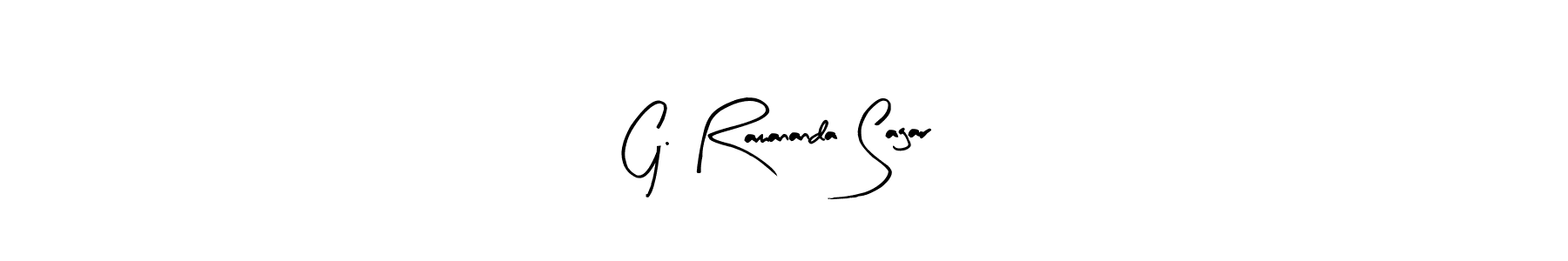 This is the best signature style for the G. Ramananda Sagar name. Also you like these signature font (Arty Signature). Mix name signature. G. Ramananda Sagar signature style 8 images and pictures png