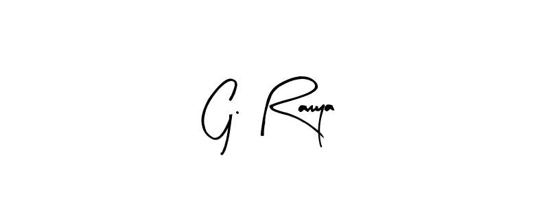 Also we have G. Ramya name is the best signature style. Create professional handwritten signature collection using Arty Signature autograph style. G. Ramya signature style 8 images and pictures png