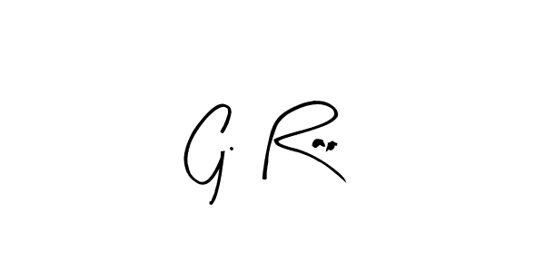 This is the best signature style for the G. Rao name. Also you like these signature font (Arty Signature). Mix name signature. G. Rao signature style 8 images and pictures png