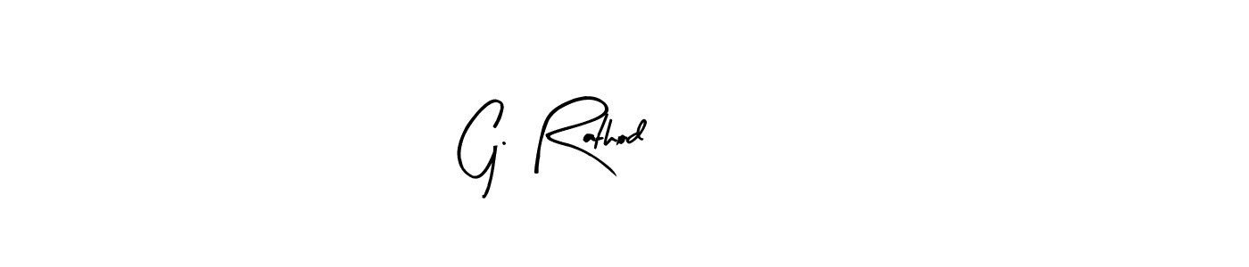 The best way (Arty Signature) to make a short signature is to pick only two or three words in your name. The name G. Rathod 9181 include a total of six letters. For converting this name. G. Rathod 9181 signature style 8 images and pictures png