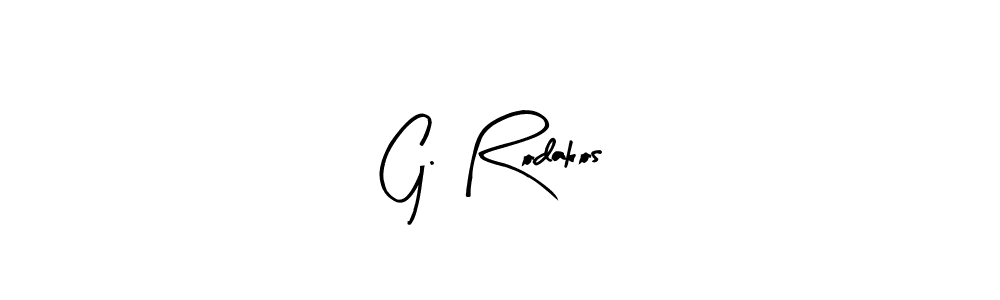 if you are searching for the best signature style for your name G. Rodakos. so please give up your signature search. here we have designed multiple signature styles  using Arty Signature. G. Rodakos signature style 8 images and pictures png