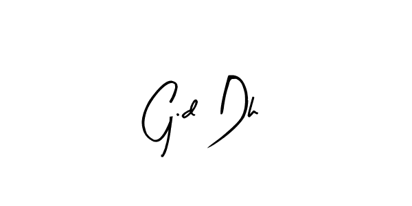 Similarly Arty Signature is the best handwritten signature design. Signature creator online .You can use it as an online autograph creator for name G.d Dh. G.d Dh signature style 8 images and pictures png