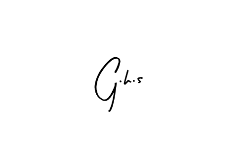 Design your own signature with our free online signature maker. With this signature software, you can create a handwritten (Arty Signature) signature for name G.h.s. G.h.s signature style 8 images and pictures png