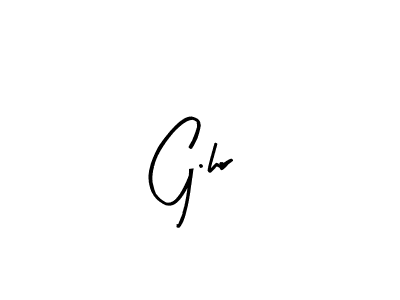 Make a beautiful signature design for name G.hr. With this signature (Arty Signature) style, you can create a handwritten signature for free. G.hr signature style 8 images and pictures png