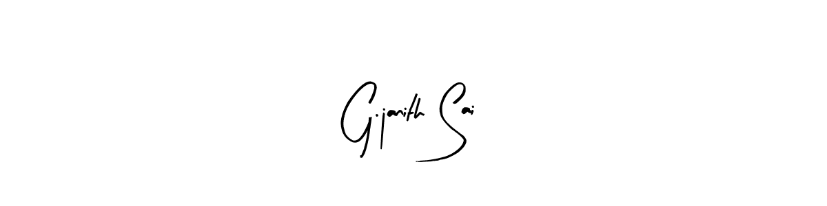 Make a beautiful signature design for name G.janith Sai. Use this online signature maker to create a handwritten signature for free. G.janith Sai signature style 8 images and pictures png