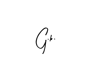 The best way (Arty Signature) to make a short signature is to pick only two or three words in your name. The name G.k. include a total of six letters. For converting this name. G.k. signature style 8 images and pictures png