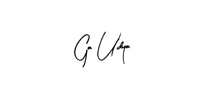if you are searching for the best signature style for your name Ga Udya. so please give up your signature search. here we have designed multiple signature styles  using Arty Signature. Ga Udya signature style 8 images and pictures png