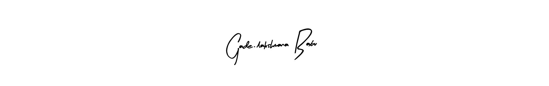 Use a signature maker to create a handwritten signature online. With this signature software, you can design (Arty Signature) your own signature for name Gade.lakshmana Babu. Gade.lakshmana Babu signature style 8 images and pictures png