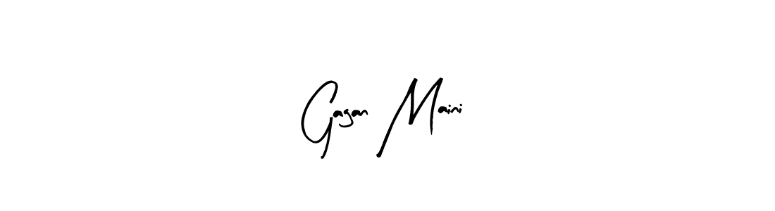 Similarly Arty Signature is the best handwritten signature design. Signature creator online .You can use it as an online autograph creator for name Gagan Maini. Gagan Maini signature style 8 images and pictures png