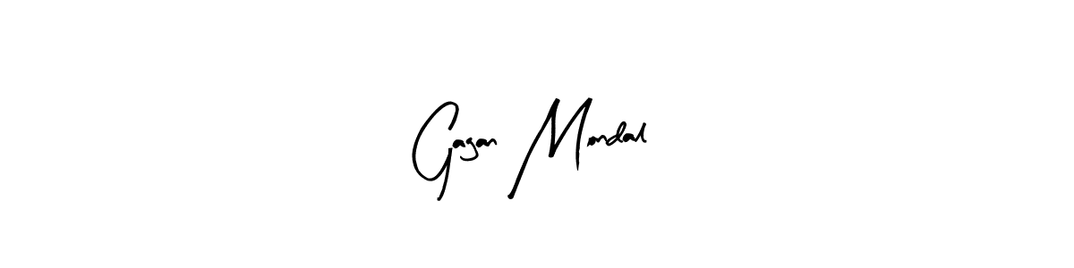 Use a signature maker to create a handwritten signature online. With this signature software, you can design (Arty Signature) your own signature for name Gagan Mondal. Gagan Mondal signature style 8 images and pictures png
