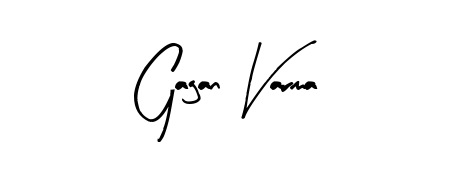 Also we have Gagan Varma name is the best signature style. Create professional handwritten signature collection using Arty Signature autograph style. Gagan Varma signature style 8 images and pictures png