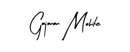 Use a signature maker to create a handwritten signature online. With this signature software, you can design (Arty Signature) your own signature for name Gajanan Mohite. Gajanan Mohite signature style 8 images and pictures png