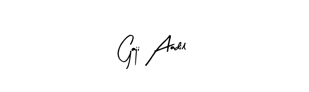 How to Draw Gaji Aadil signature style? Arty Signature is a latest design signature styles for name Gaji Aadil. Gaji Aadil signature style 8 images and pictures png