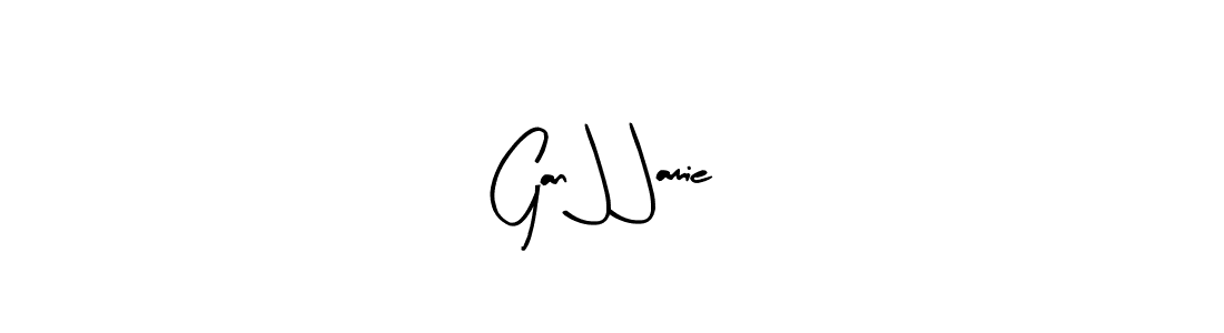 The best way (Arty Signature) to make a short signature is to pick only two or three words in your name. The name Gan J Jamie include a total of six letters. For converting this name. Gan J Jamie signature style 8 images and pictures png