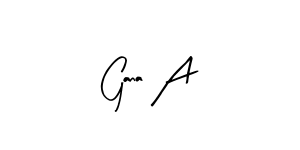Similarly Arty Signature is the best handwritten signature design. Signature creator online .You can use it as an online autograph creator for name Gana A. Gana A signature style 8 images and pictures png