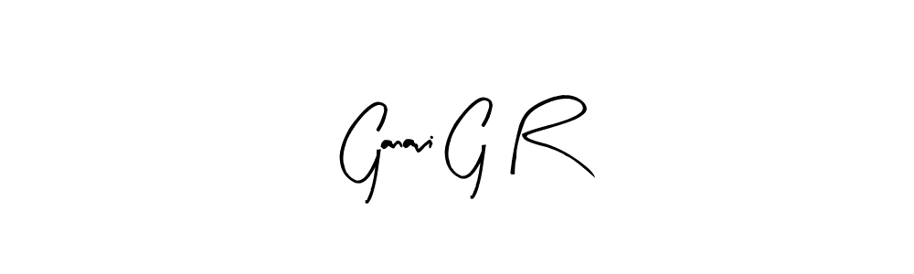 Create a beautiful signature design for name Ganavi G R. With this signature (Arty Signature) fonts, you can make a handwritten signature for free. Ganavi G R signature style 8 images and pictures png