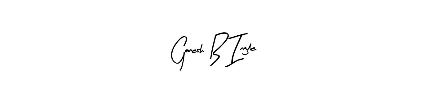 How to Draw Ganesh B Ingle signature style? Arty Signature is a latest design signature styles for name Ganesh B Ingle. Ganesh B Ingle signature style 8 images and pictures png