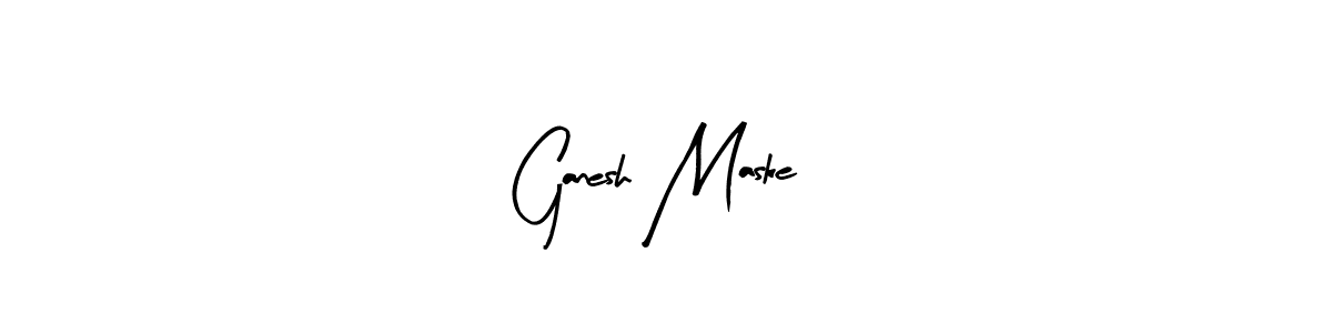 You can use this online signature creator to create a handwritten signature for the name Ganesh Maske. This is the best online autograph maker. Ganesh Maske signature style 8 images and pictures png