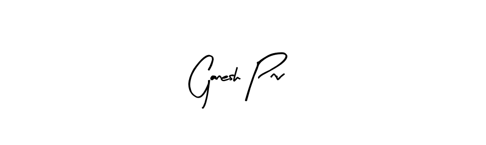 Use a signature maker to create a handwritten signature online. With this signature software, you can design (Arty Signature) your own signature for name Ganesh Pnv. Ganesh Pnv signature style 8 images and pictures png