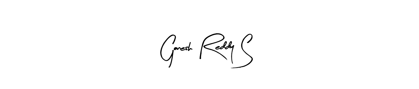 Use a signature maker to create a handwritten signature online. With this signature software, you can design (Arty Signature) your own signature for name Ganesh Reddy S. Ganesh Reddy S signature style 8 images and pictures png