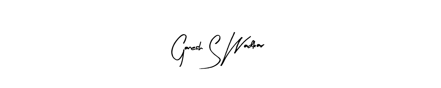 It looks lik you need a new signature style for name Ganesh S Wadkar. Design unique handwritten (Arty Signature) signature with our free signature maker in just a few clicks. Ganesh S Wadkar signature style 8 images and pictures png