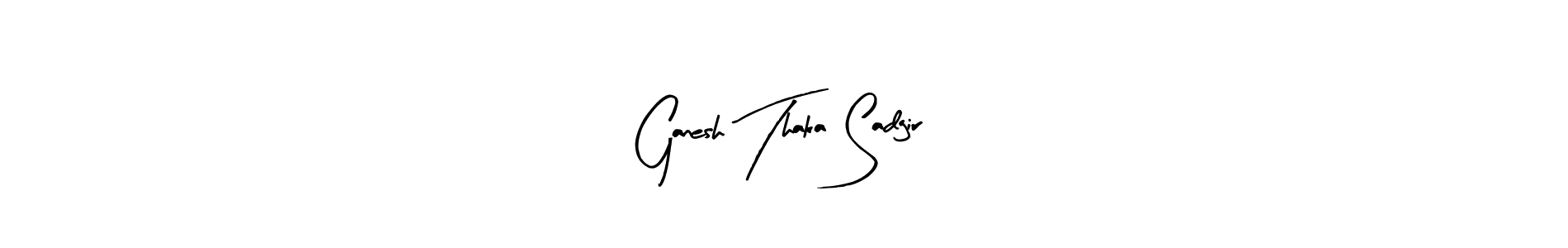 Ganesh Thaka Sadgir stylish signature style. Best Handwritten Sign (Arty Signature) for my name. Handwritten Signature Collection Ideas for my name Ganesh Thaka Sadgir. Ganesh Thaka Sadgir signature style 8 images and pictures png