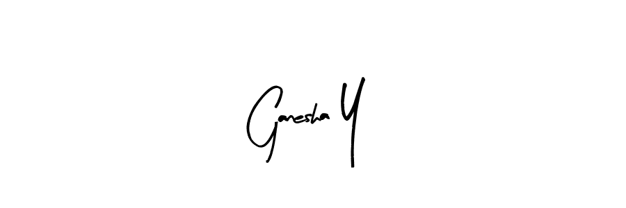 Also we have Ganesha Y name is the best signature style. Create professional handwritten signature collection using Arty Signature autograph style. Ganesha Y signature style 8 images and pictures png